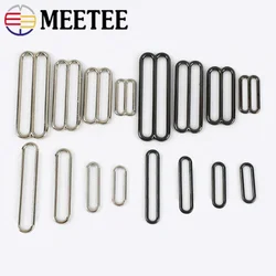 10/20Pcs 20-50mm Metal Buckles Tri-Glide Adjust Clasp Bra O Ring Sliders Strap Buckle DIY Belt Hook Garment Sewing Accessories