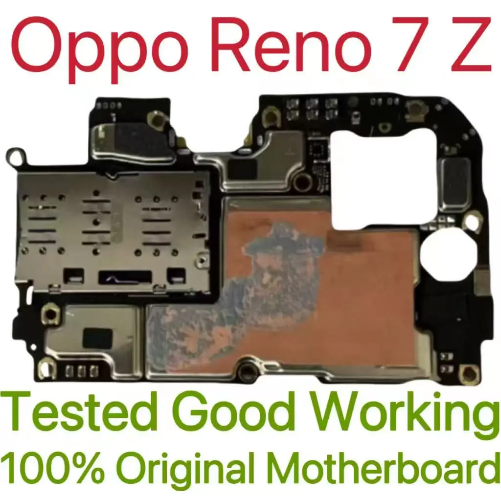 Global Version Original Unlocked Motherboard for Oppo Reno 7 Z Tested Circuit Plate Main Logic Board for Oppo Reno 7 Z