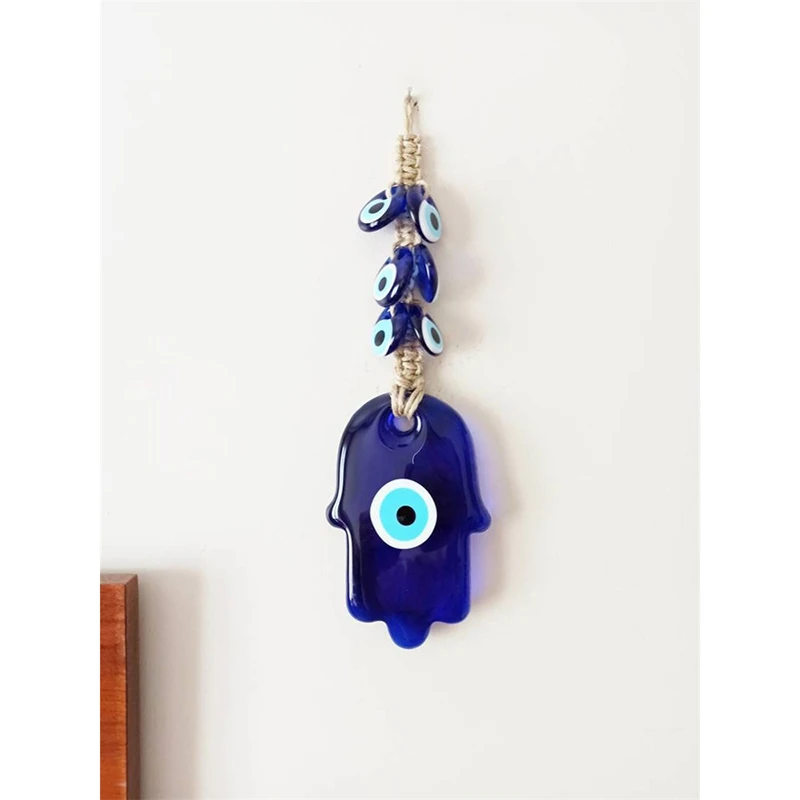 Hamsa Hand Wall Hanging Hamsa wall Art Evil Eye Home Decor Khamsa Protection Turkish Evil Eye Hand Of Fatima Nazar Boncuk Gift