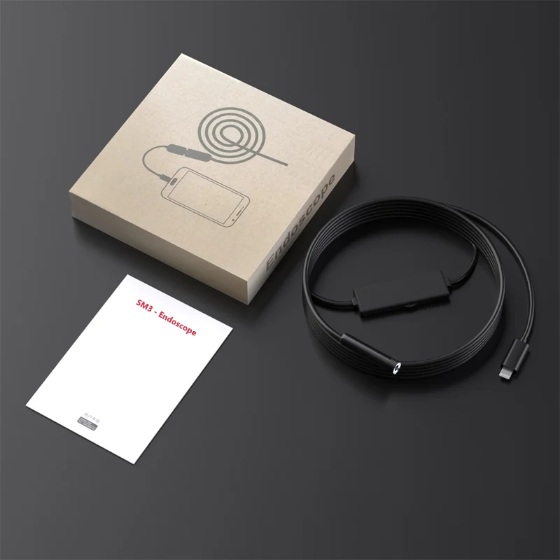 Dodosee 3.9mm HD Endoscope 3 in 1 Car Inspection Borescope 720p Mini Camera for Android Mac Windows Micro USB Type C