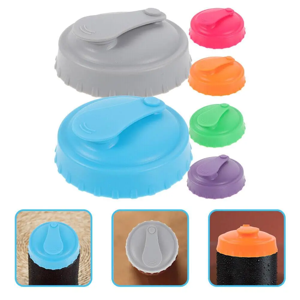 Multi-color Soda Lid Covers Beverage Can Protector Tin Covers Bottle Soda Cap Coke Can Cap Can Silicone Leak-proof Beer H5g9