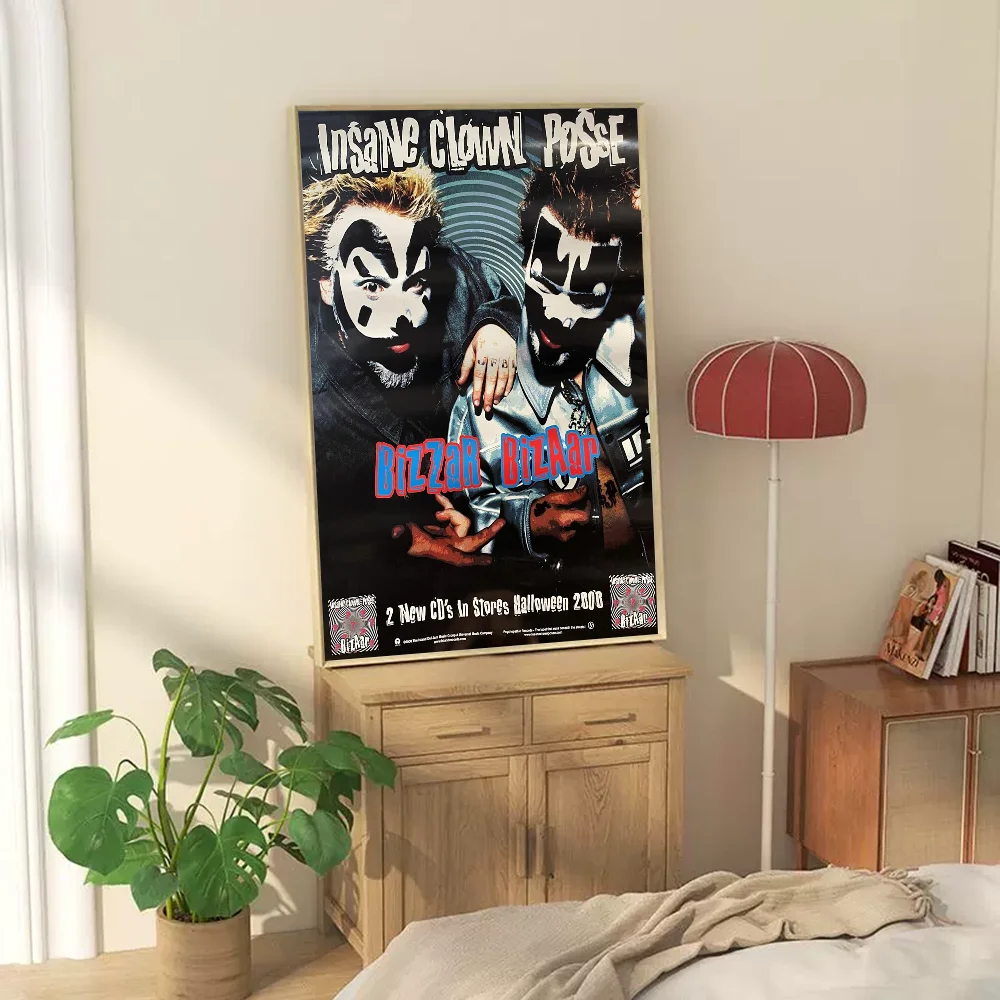 مجنون مهرج بوسي الفرقة أنيمي ورق أبيض ملصق مقاوم للماء ورقة ملصق مقهى بار الجمالية الفن طلاء جدران