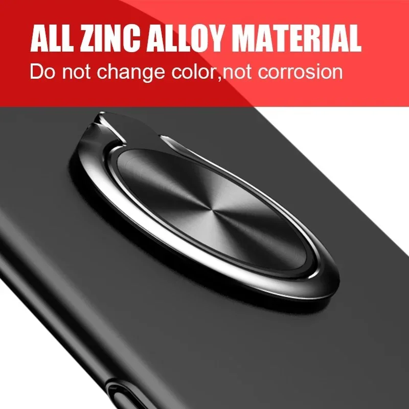 Mobile Phone Metal Finger Ring Holder Folding Round Ring Car Mount Desktop Back Sticker Stand for iPhone 17 16 15 Xiaomi Samsung