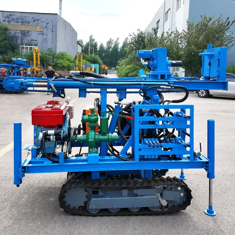 Customized Multifunctional Well Digging Machine 60-76-89-102 Drill Pipe 200m Water Well Drilling Rig Machine