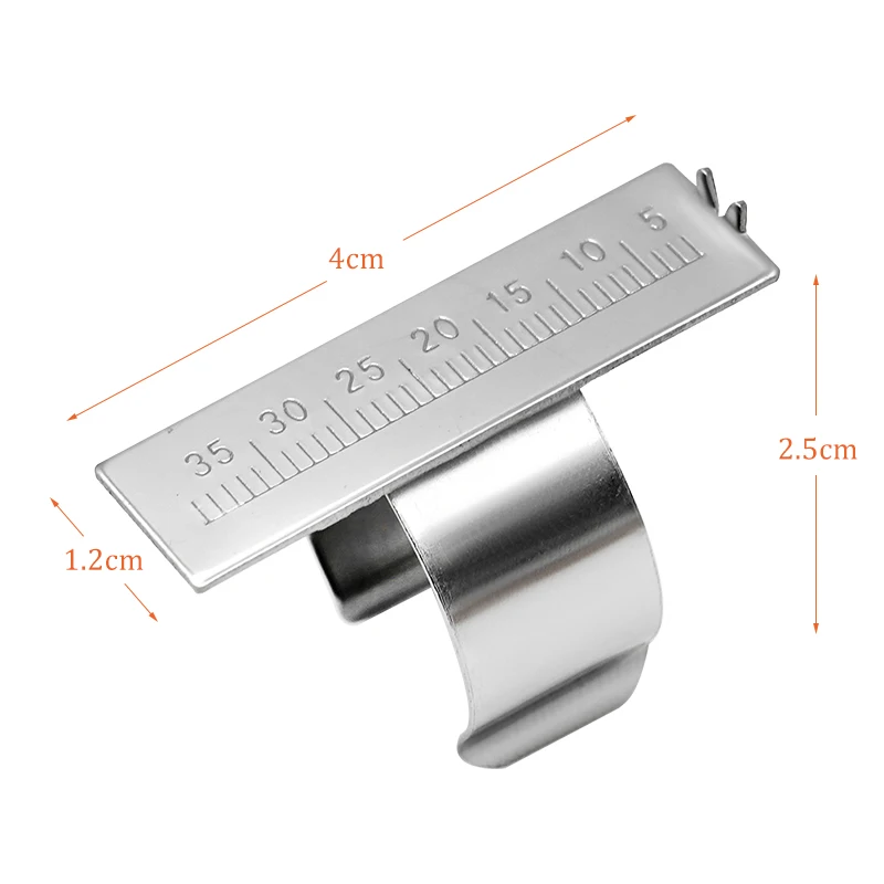 1pc Dental Endo Finger Rulers Measure Endodontic Stainless Steel Measure Scale Dentist Medical Tool