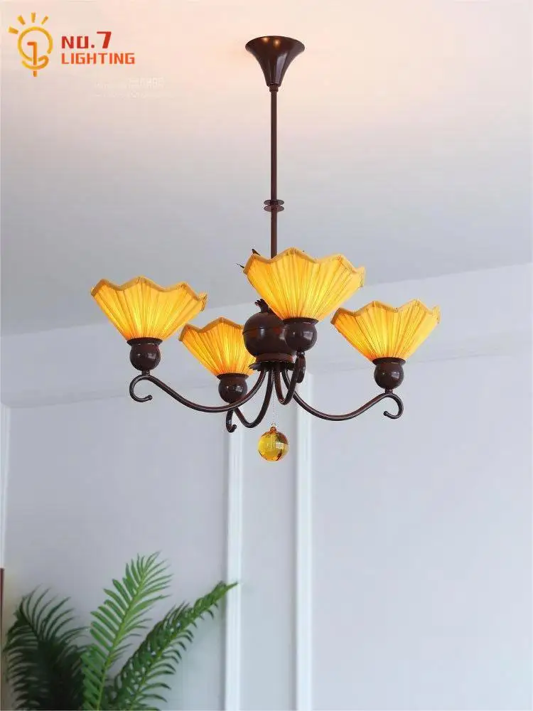 Swedish Medieval Grace Chandelier Lighting LED E14 Retro Vintage Individual Hanging Lamp Bedroom Living/Dining Room Restaurant