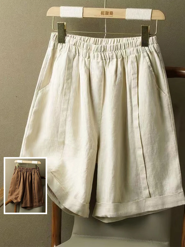 تنفس رقيقة ort السراويل عالية الخصر مكبل مستقيم الساق واسعة الساق السراويل اللون الفني Sle حجم كبير الملابس النسائية