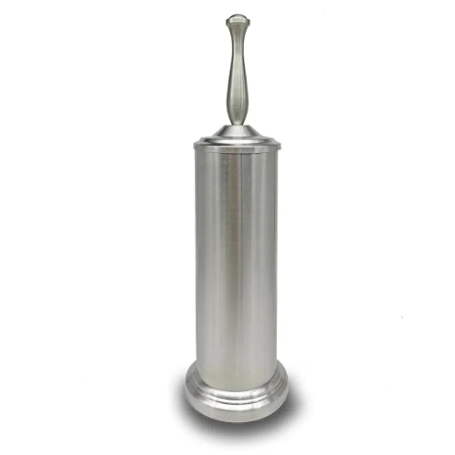 

Brushed Nickel Toilet Bowl Brush with Holder Durable Bathroom Cleaning Tool Modern Design for Easy Toilet Maintenance Bathroom
