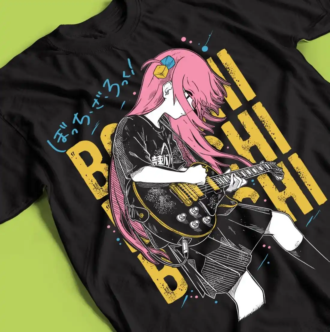 2026 NEW Oversized Unisex Bocchi The Rock Hitori Gotoh Streetwear T Shirt Anime Guitar Waifu Graphic Short Sleeve Tee