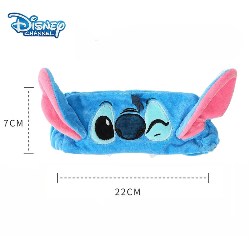 Disney Stitch Hair Bands Cartoon Figure Stitch Soft Plush Headband Kawaii Elastic Headwear Women Gilr Party DIY Decorations Gift