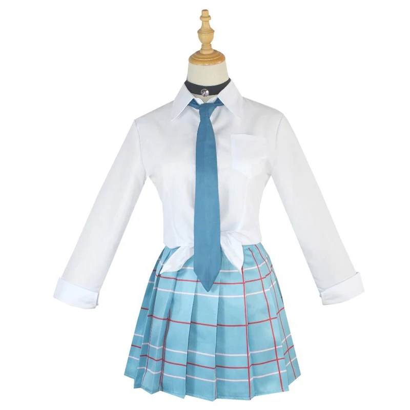 Anime My Dress Up Women Cosplay Costume White T shirt Blue Skirt Darling Sailor High School Uniform Kitagawa JK Outfit Set