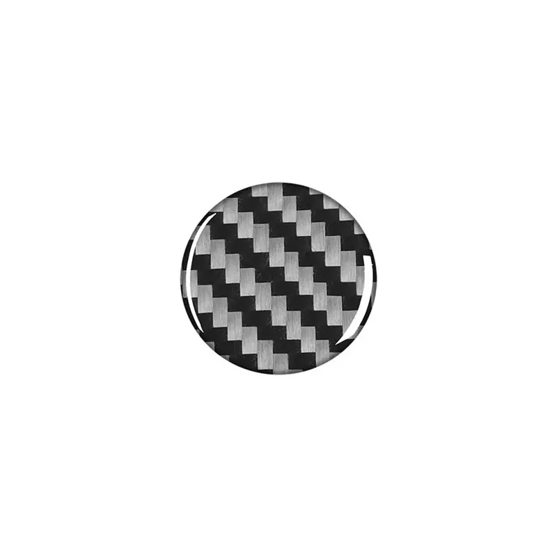 AED9-Central Control Knob Cover Trim Frame Sticker Decoration Carbon Fiber For Q5 2018-2023 Interior Accessories