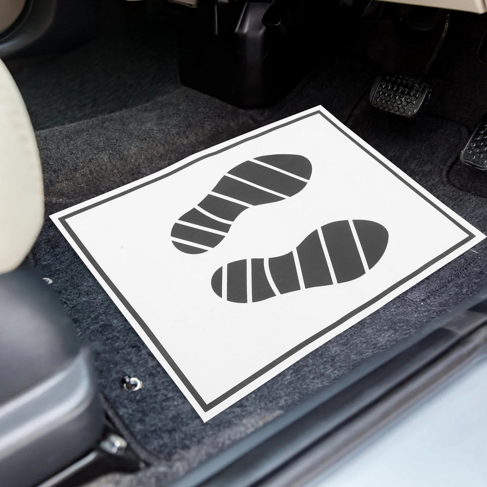 

100 pcs Floor Paper Mats Large Quantity Disposable Foot Pads for Auto Paper Floor Mats For Cars Truck Protective Storage