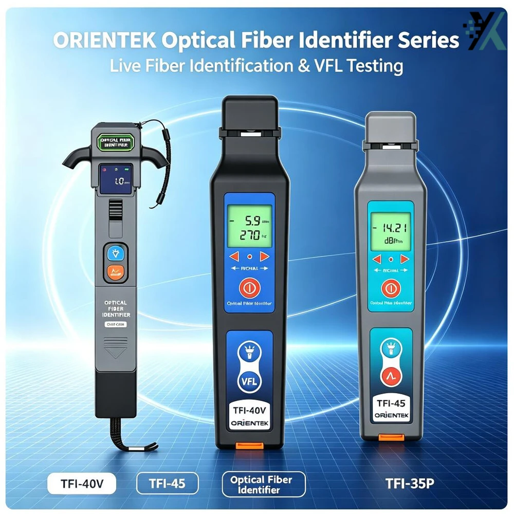 Orientek TFI-40V VFL + LED Light TFI-45 OFI Live Fiber Identifier Detector Optical Power Meter TFI-35P