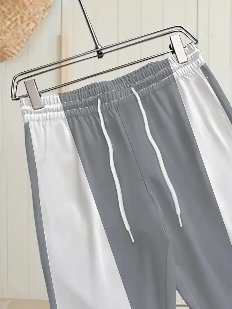 The new men's trousers for Spring and Autumn 2025 are casual simple comfortable and soft street men's trousers