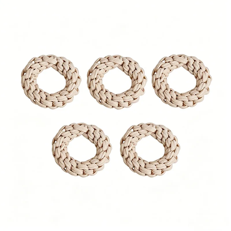 5 Stück/Set Hochwertige, dicke, elastische Haarbänder für Frauen und Mädchen, süße Haargummis, Scrunchies, Haarseile, Haar-Accessoires – Detail 9