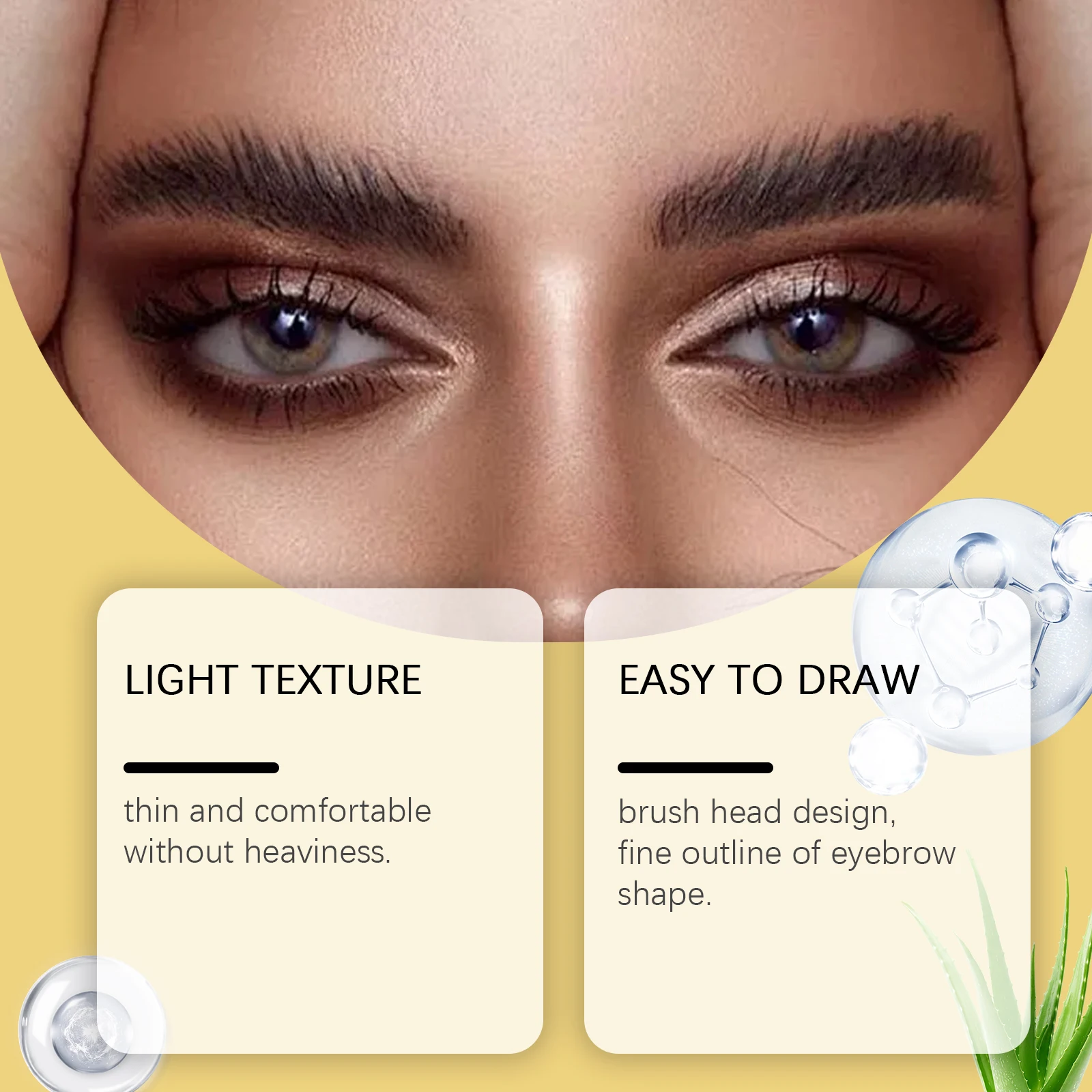 \ 3 colori gel per sopracciglia colorato a lunga durata impermeabile altamente colorato a prova di sbavature tinta rapida stereoscopico sopracciglio trucco cosmetico per occhi