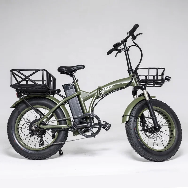 New wholesale foldable 48v 1000w fat tire electric bike 20inch 500w 750w electric bicycle Snow ebike With 13Ah Lithium Battery