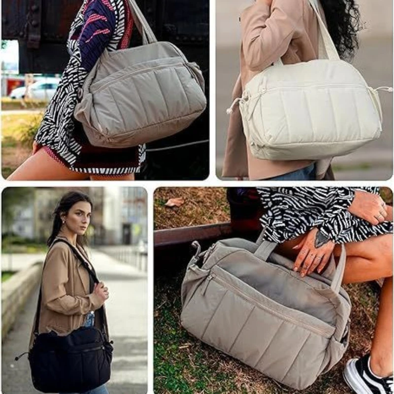 Luggage Bag Dry Wet Separation Travel Duffel Bag New Gym Bag for Women with Weekender Bags Waterproof Hand Airport Cabin Bag