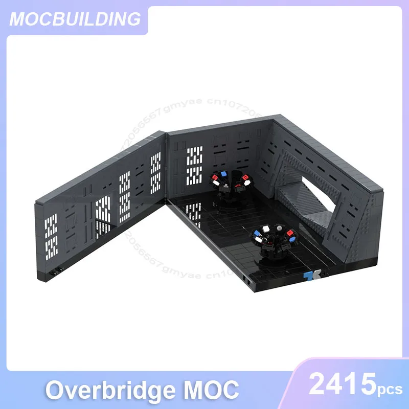 MOC-Overbridge Model Building Blocks, Assemble Bricks, Space Architecture Display, UCS, Brinquedos Educativos de Natal, Presentes DIY, 2415Pcs