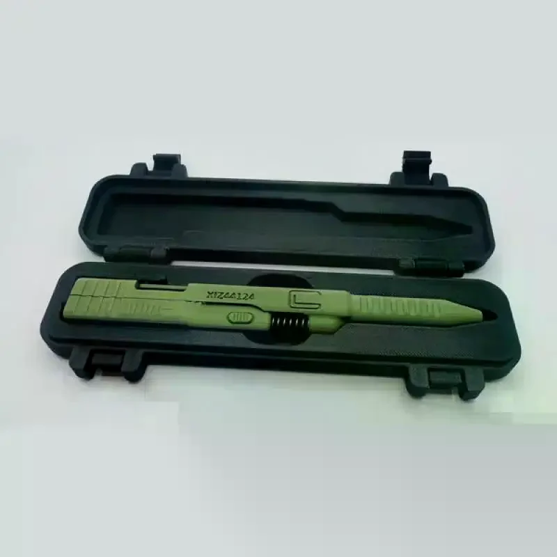 1Pcs Versatile 3D Printed Tactical Pens EDC Practical Slide-Action Ballpoint Pen Unique Creative Writing Accessories