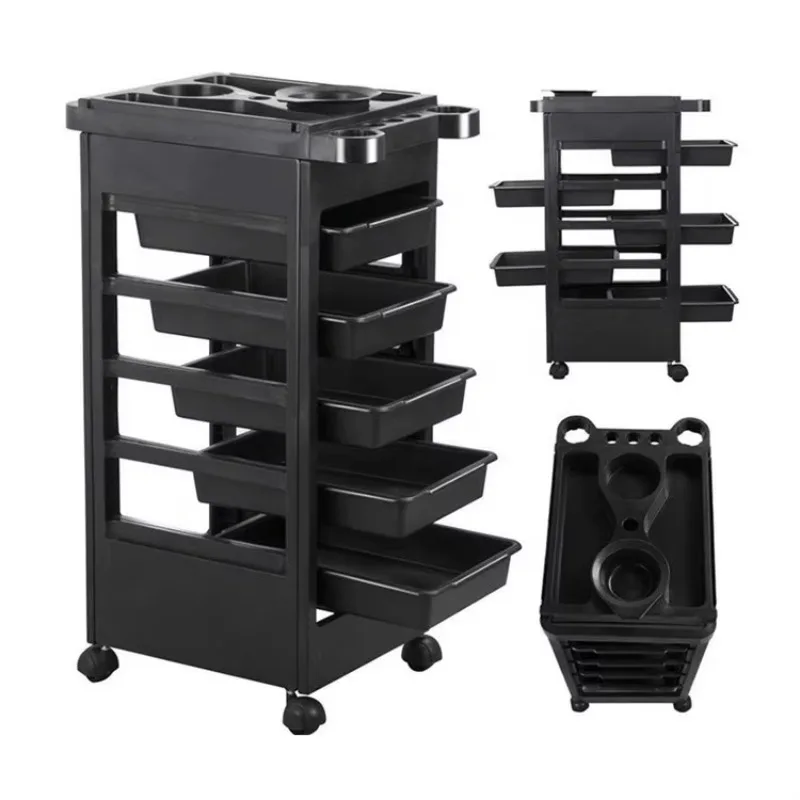 

Hot Selling New Hair Salon Trolley Cart Drawers Beauty Equipment Trolley Multi-layer Hairdressing Tool Cart