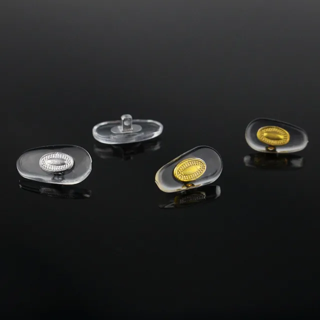 100 sztuk okularów PVC Noski z metalowym rdzeniem w kolorze złotym i srebrnym Akcesoria do okularów 11 mm 12 mm 13 mm 14 mm Do opcji