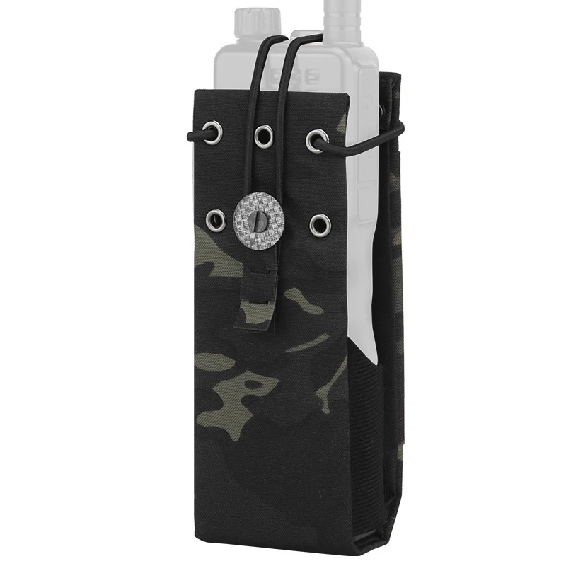 Tactical Molle Radio Walkie Talkie Pouch Waist Bag For MPU5 PRC163 152 148 Interphone Holster Outdoor Hunting Vest Accessories
