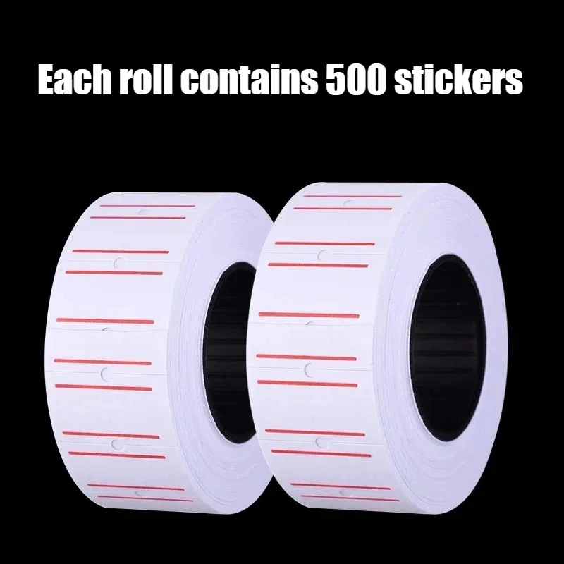 Product self-adhesive price label sticker tape, 500 sheets per roll, office supplies, supermarket price paper labels food labels