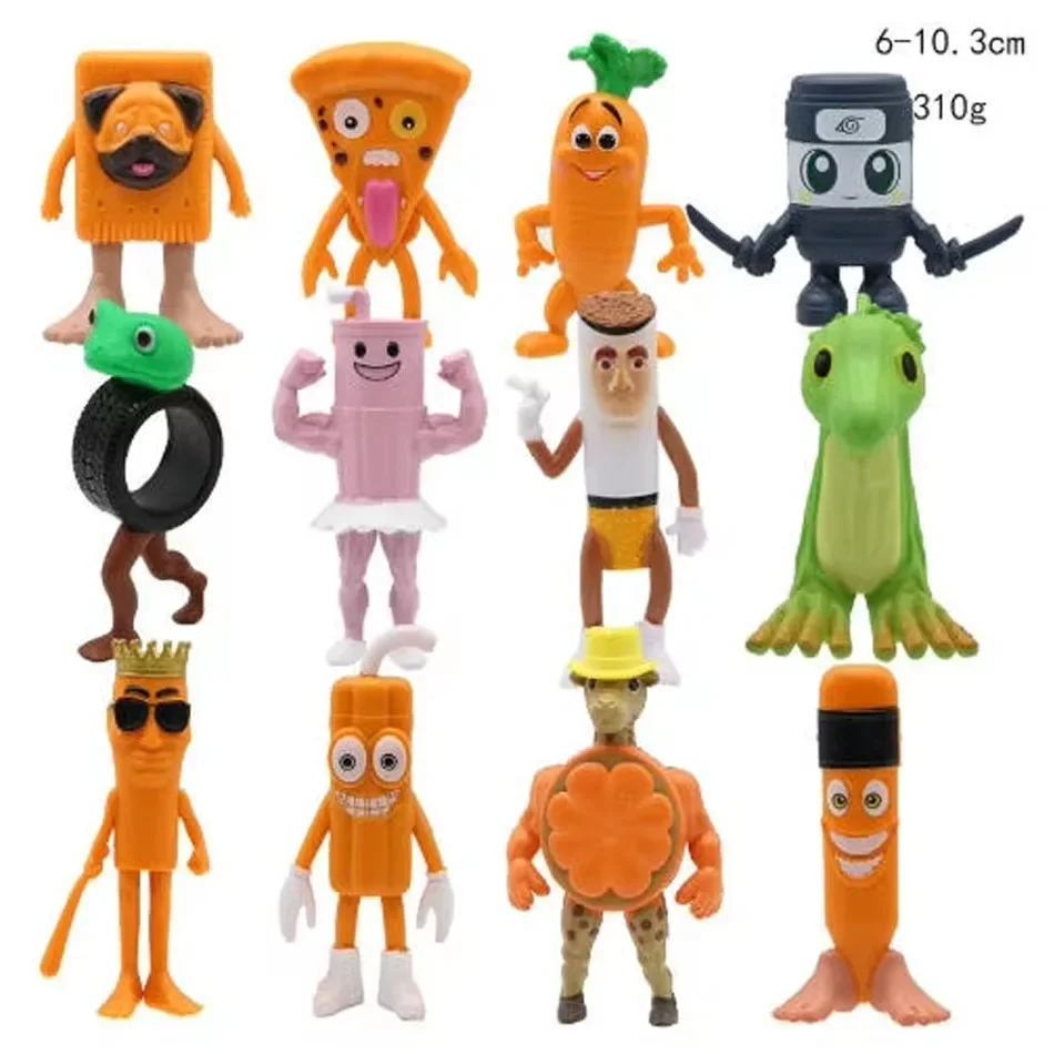 ****Set Mini Tung tung tung Sahur Figuras Model PVC Italian Brainrot Tun Tung Tung Sahur Action Figures Toys