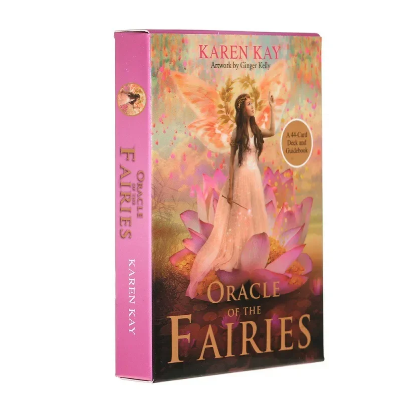 Newest Fairies Oracle Cards 44 Cards Fate Divination Tarot Card Table Game With Online Guidebook For Adult Children Game Gift