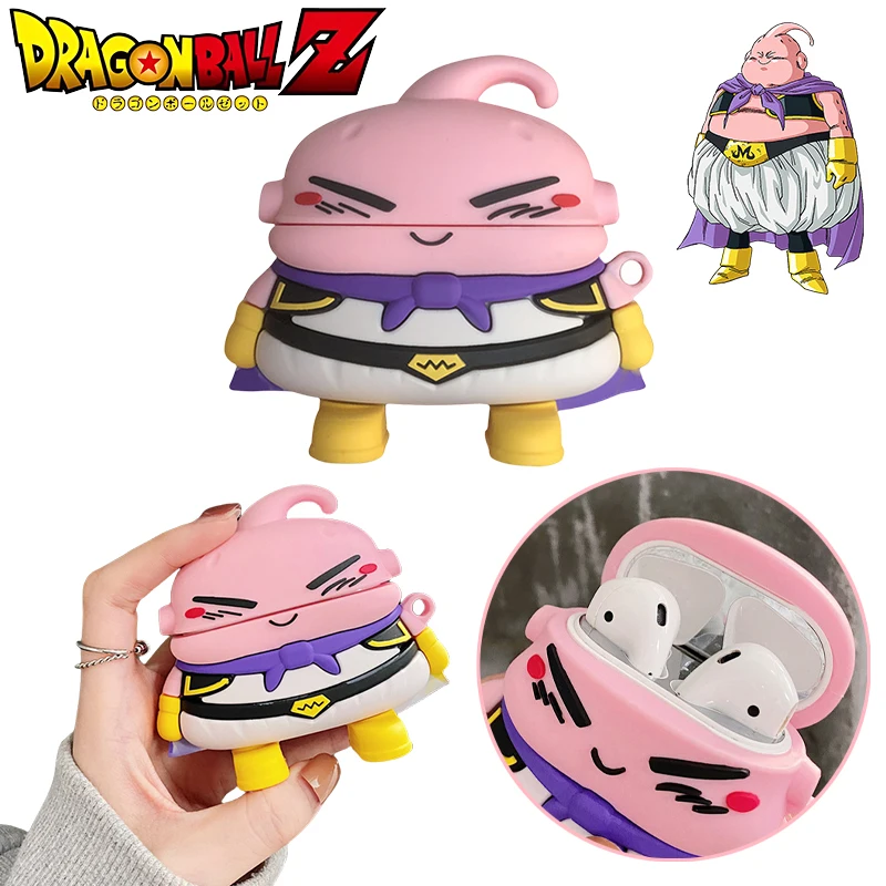 Dragon Ball Majin Buu мультяшный чехол для наушников для Airpods 1 2 Pro аниме 3D силиконовый защитный чехол Bluetooth беспроводной чехол