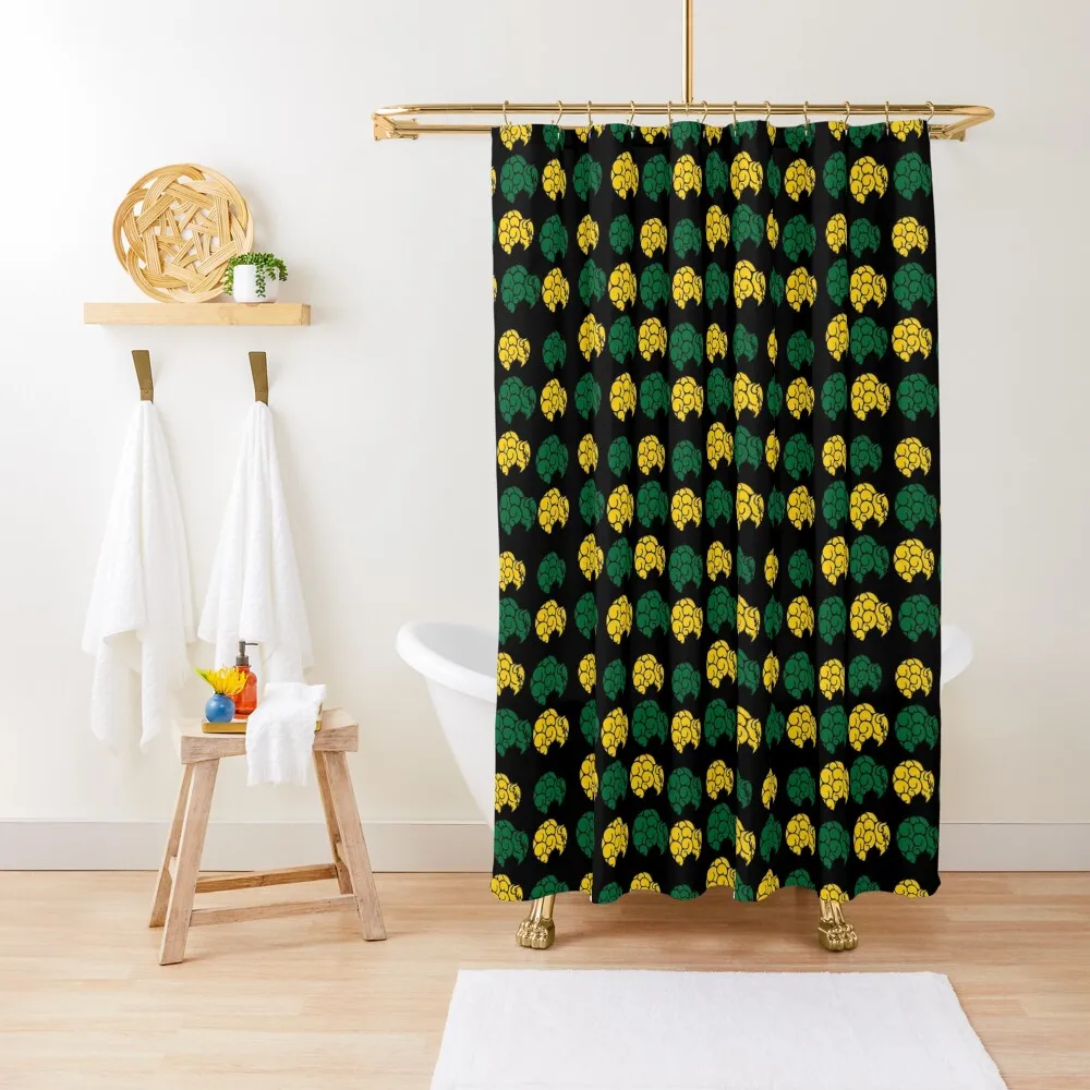 

Bison football Green and Gold Shower Curtain Shower Set For Bathroom Bathtub Shower For Bathroom Anime Bathroom Curtain
