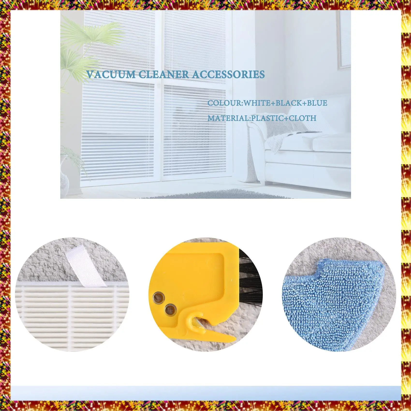 Agoup substituição filtro escova limpar peças de reposição conjunto acessório para ilife v80 v85 zaco v80 v85 robô aspirador pó