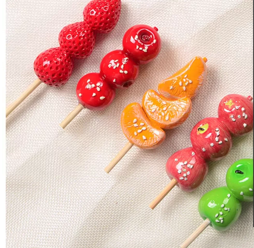 3D สเตอริโอเก่าปักกิ่ง Rock Sugar Haw ตู้เย็นแม่เหล็ก