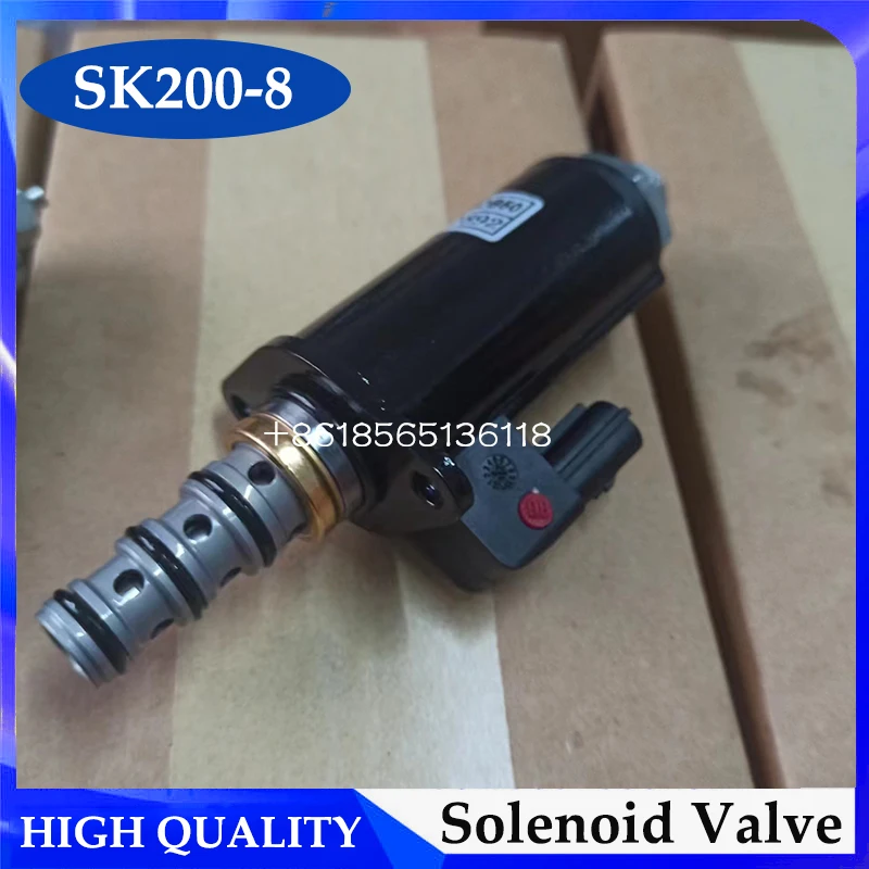 High Quality Solenoid Valve KWE5K-31/G24DB50 YN35V00050F1 For Kobelco SK200-8 SK330-8 SK350-8 Excavator Solenoid