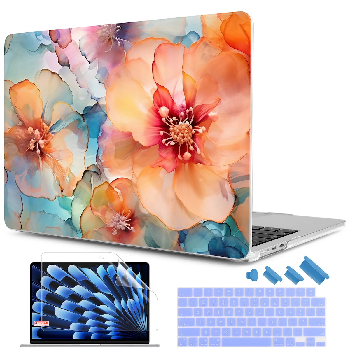 Laptop Hard Case For MacBook Air Pro 11 12 13 14 15 16 inch M4 M3 M2 M1 Chip A3112 A3185 A3403 A2941 A2681 A3113 Plastic Shell