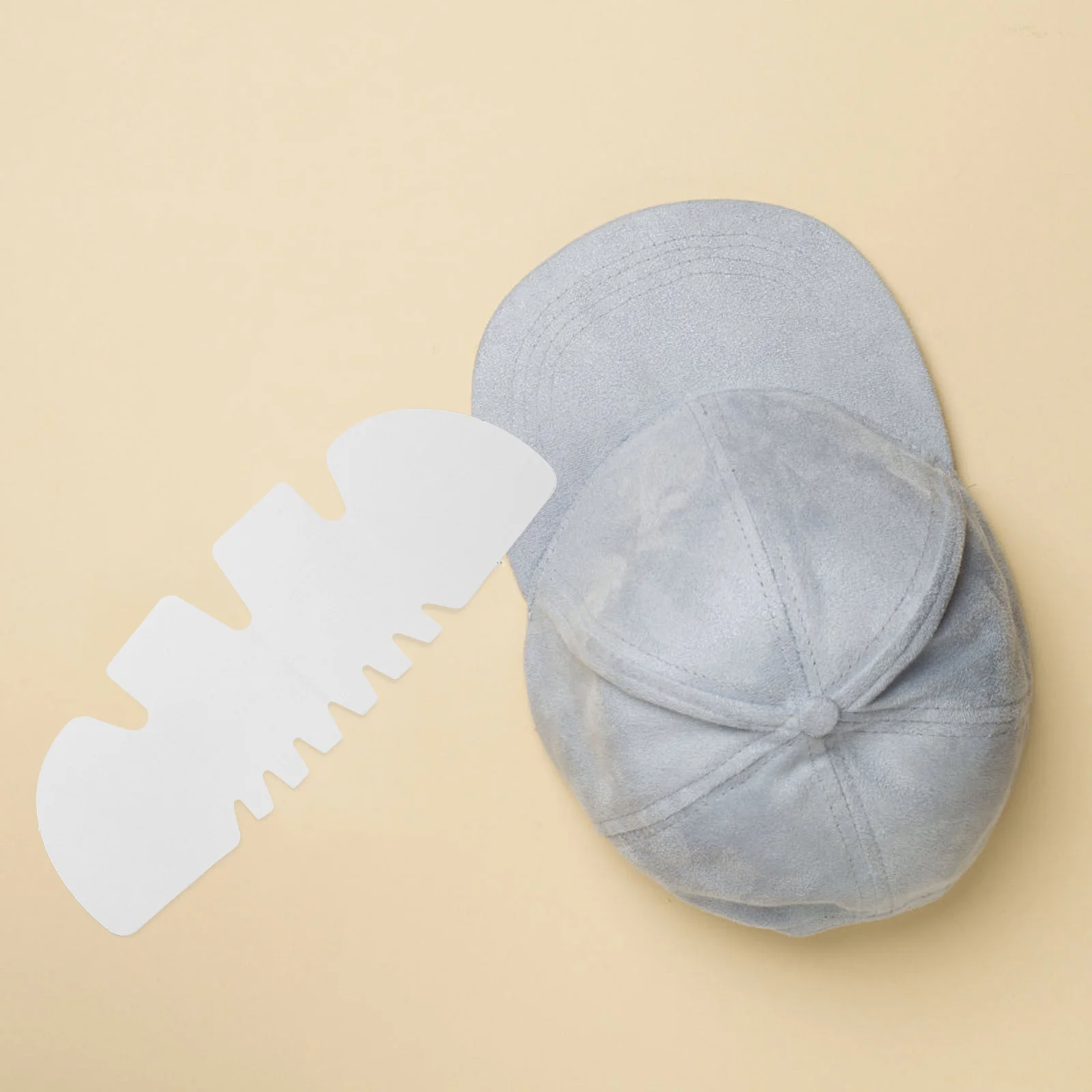 100Pcs Hat Insert Baseball Cap Cardboard Shaper Double Sided White Support for Cap Shape Preservation Home Travel Use