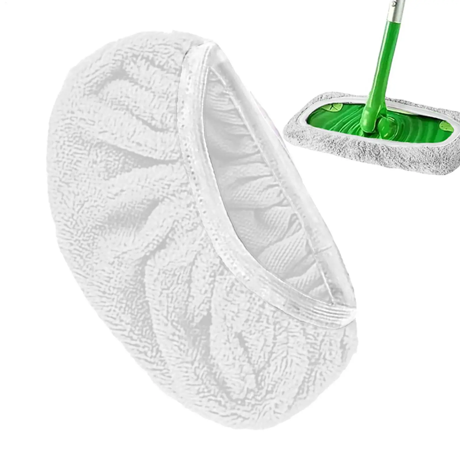 Replacement Washable Rag Towel Reusable Microfiber Mop Pads Green Furniture Flooring Mop Head Kitchen Cleaning Accessories