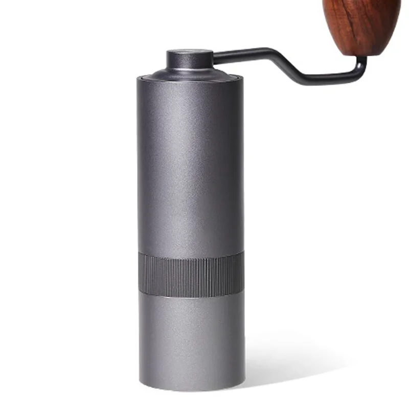 

Портативная ручная кофемолка с двумя подшипниками, измельчитель для кофе, эспрессо, с регулируемым размещением, внутри