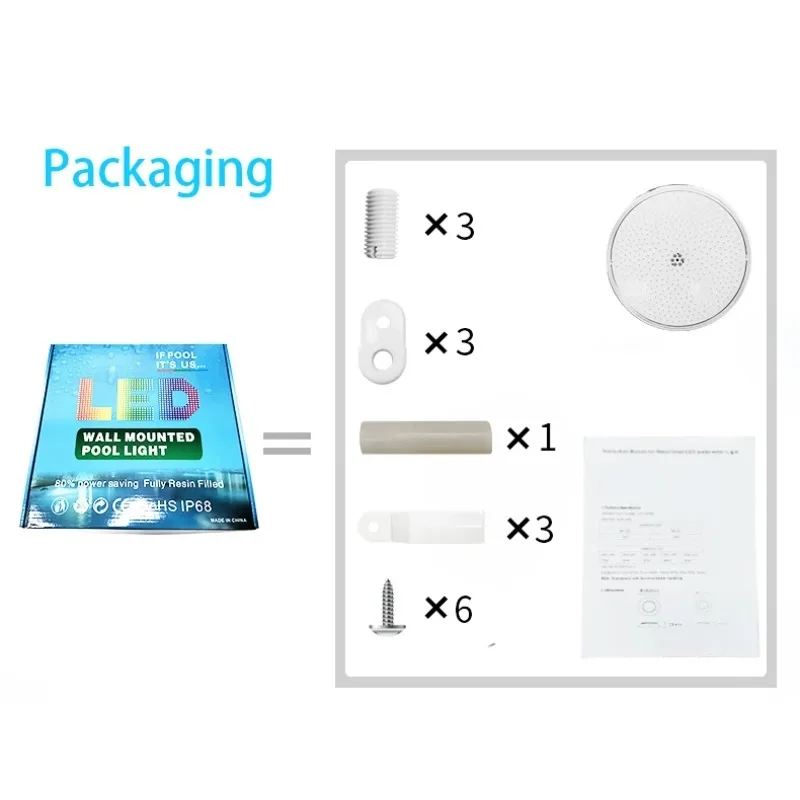 Refined 12W 24W 35W 12V 24V RGB White RGBW Pool Lamp Led Swimming Wall Mounted Pool Light
