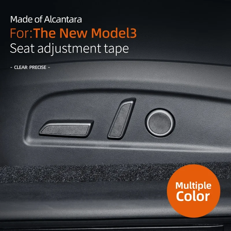 

6Pcs/For Tesla Model 3 Model Y Modify The Switch Button Car Seat Adjustment Button Stickers Trim Car Interior Accessories