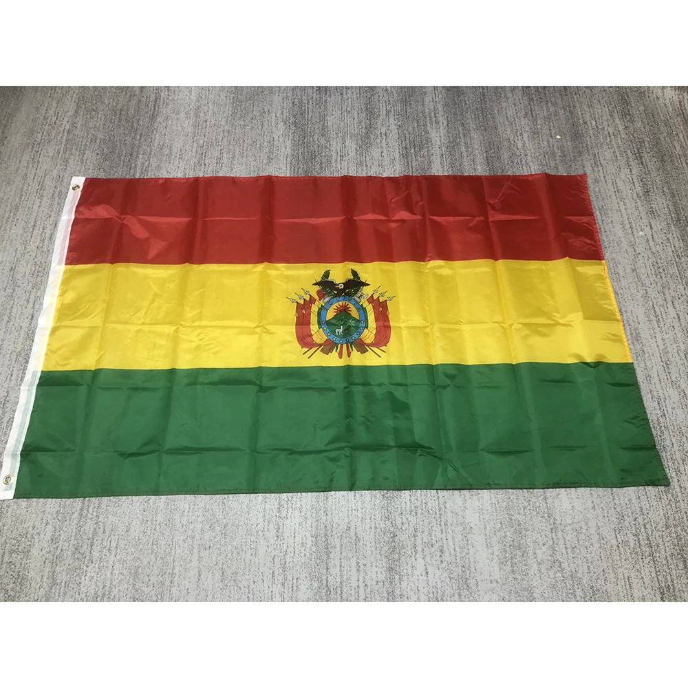 superonezxz flag Bolivia flag 90x150cm double penetration South America Bolivia National Flag polyester hanging banner