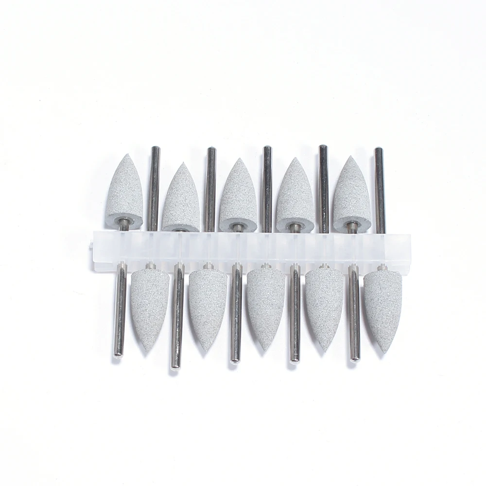 Forets à ongles en caoutchouc et Silicone, tampon rotatif, fraise électrique pour manucure, accessoires, outil de polissage des pieds, 10 pièces