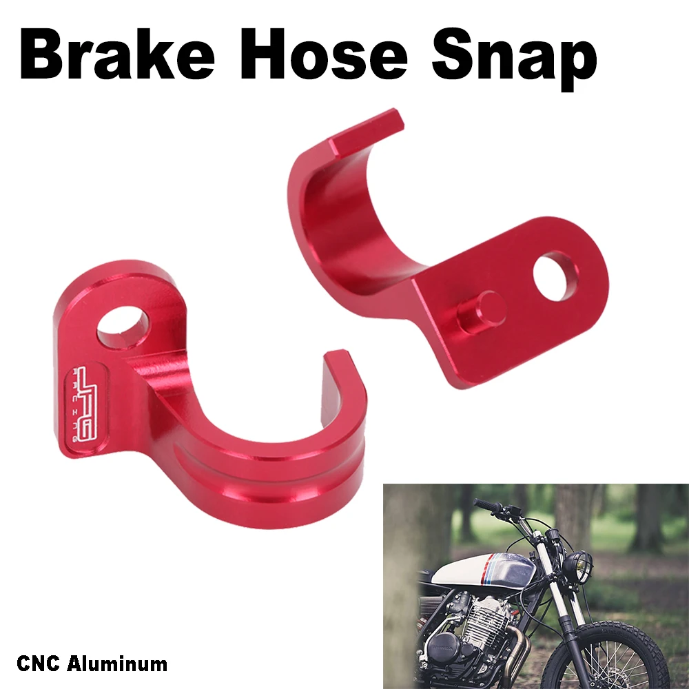 CNC Motorcycle Front Rear Brake Line Holder Hose For Honda XR250R 600R 250L CR80R 85R XR650L 400R VTR1000F CR VTR