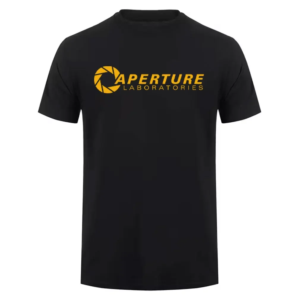 Men's Cotton T-shirt Aperture Laboratories T-Shirt Labs Vertical Logo Tshirt Retro Gamer Tee Video Gaming New in Tops & Tees