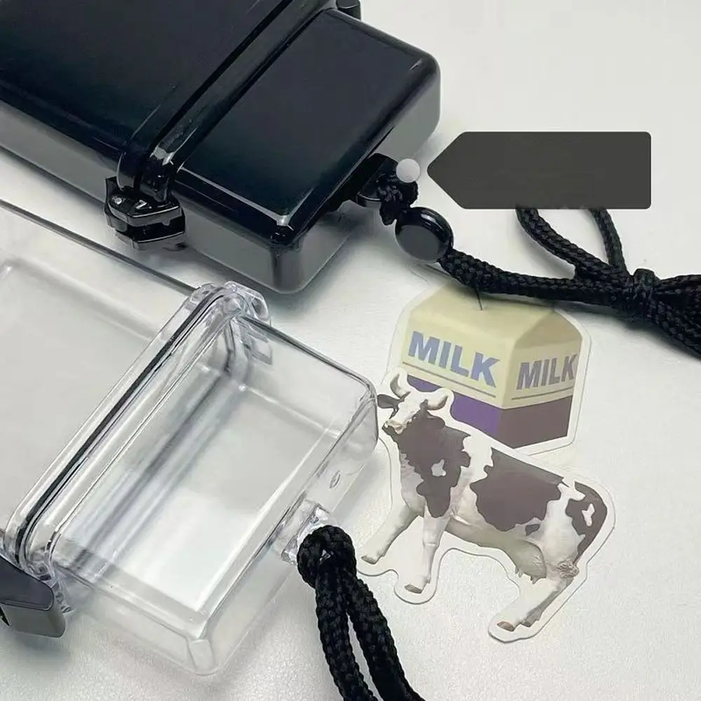 Transparent Photocards Storage Box With Rope Multipurpose Idol Photo Holder Plastic Collect Box Album Case Container