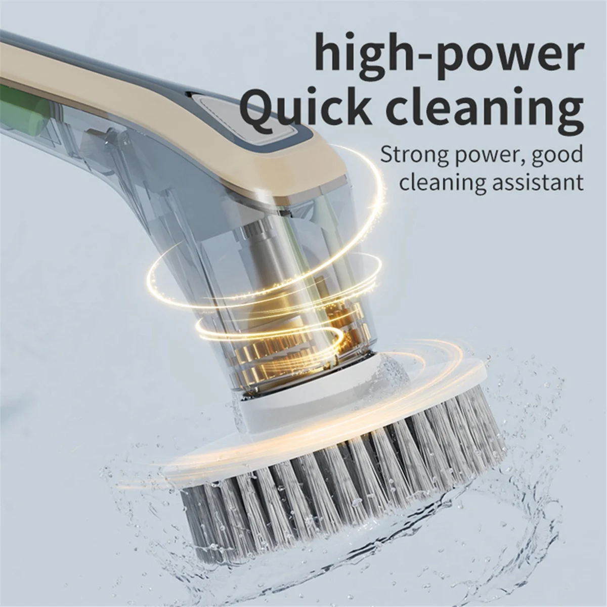 

Electric Scrubber Shower Scrubber Ipx7 with 7 Replaceable Brush Heads and Adjustable Removable Extension Handle