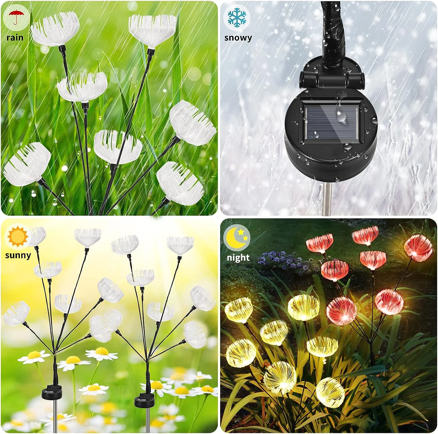 Solar jellyfish lights garden lights outdoor waterproof landscape decoration lawn lights