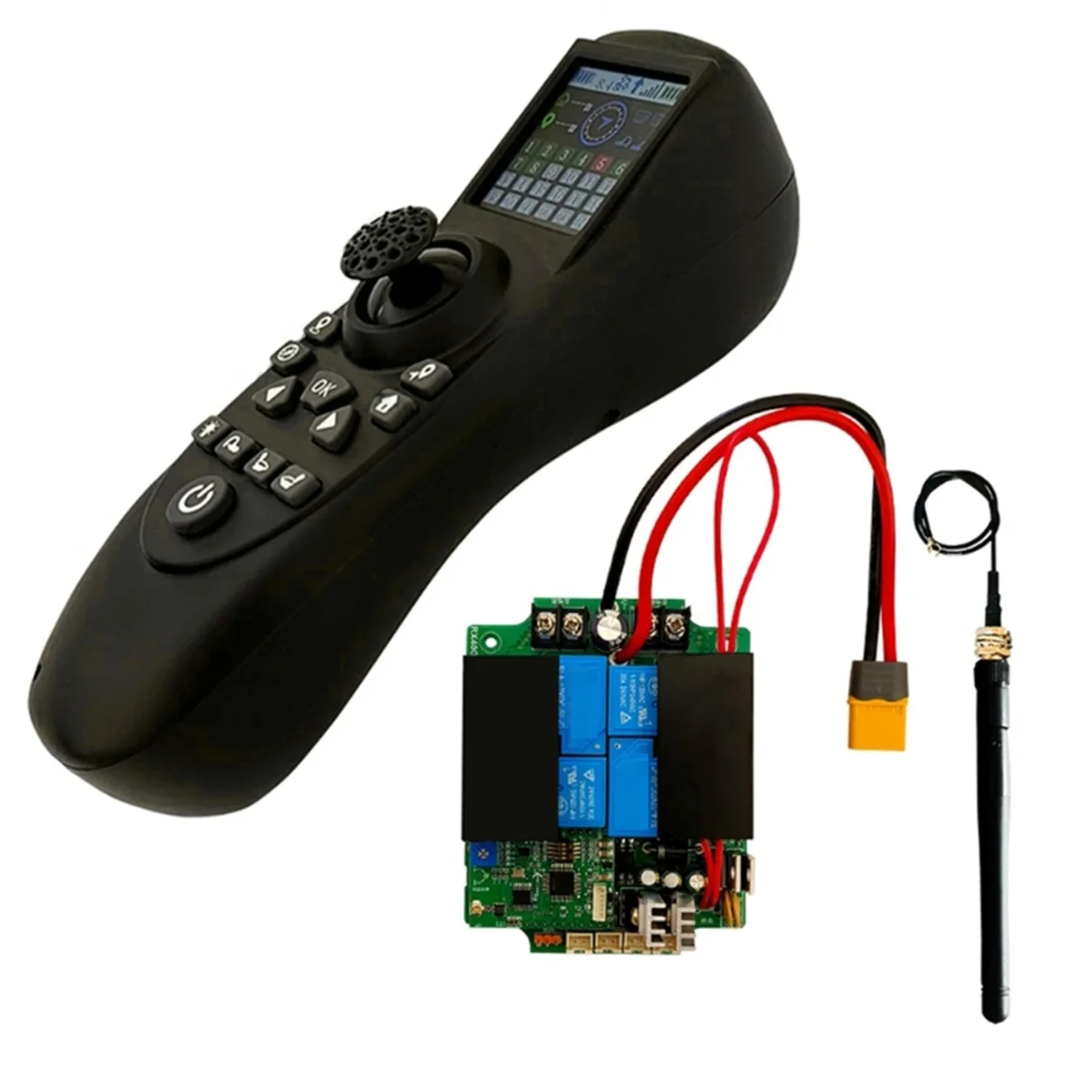 

Y23A One-Hand Transmitter 12V 24V Large Power Receiver RX40G Wireless Remote Control B36A